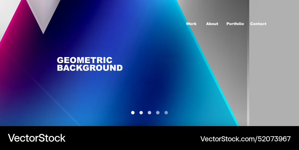 Gradient triangle geometric minimal wallpaper Vector Image