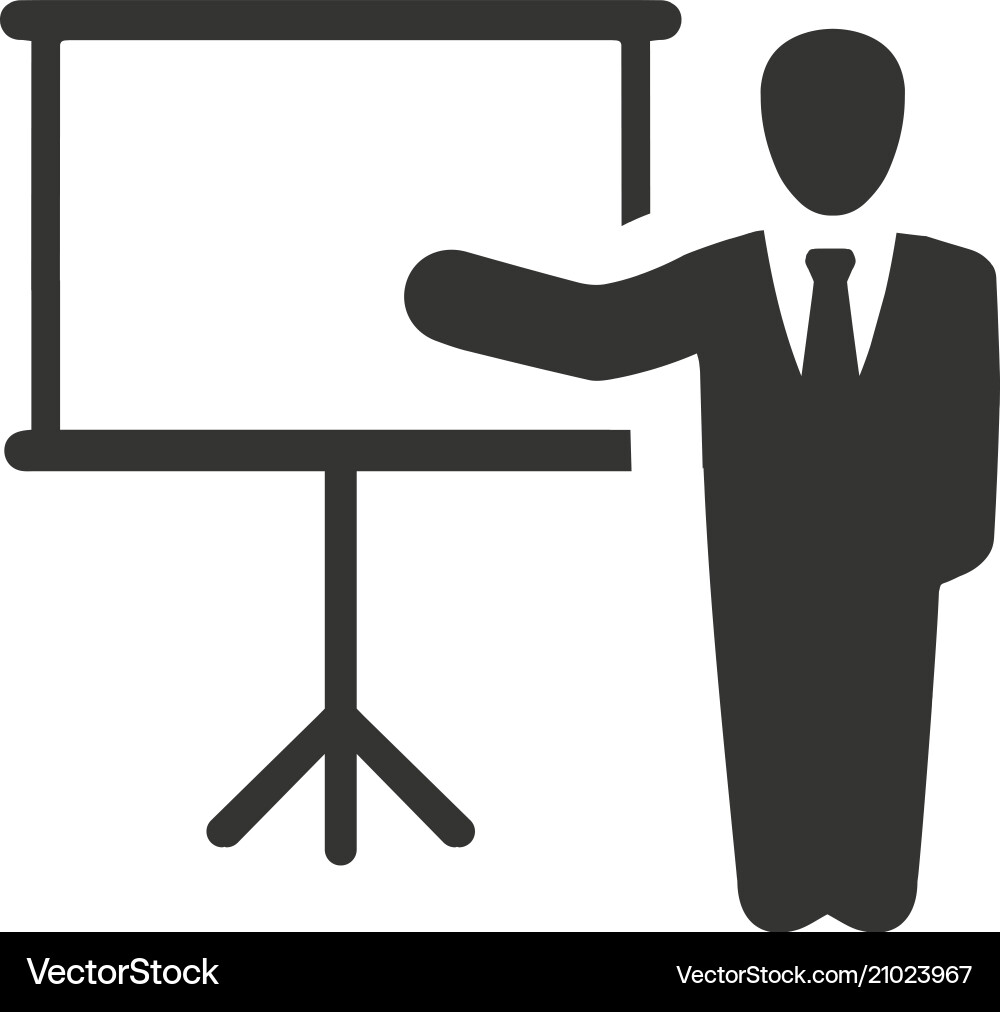Lecture Presentation Icon vector image