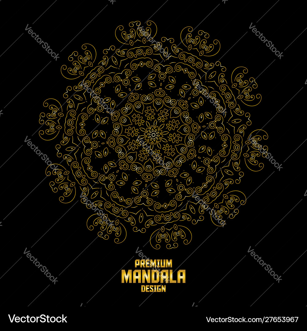 Mandala design elements collection image Vector Image