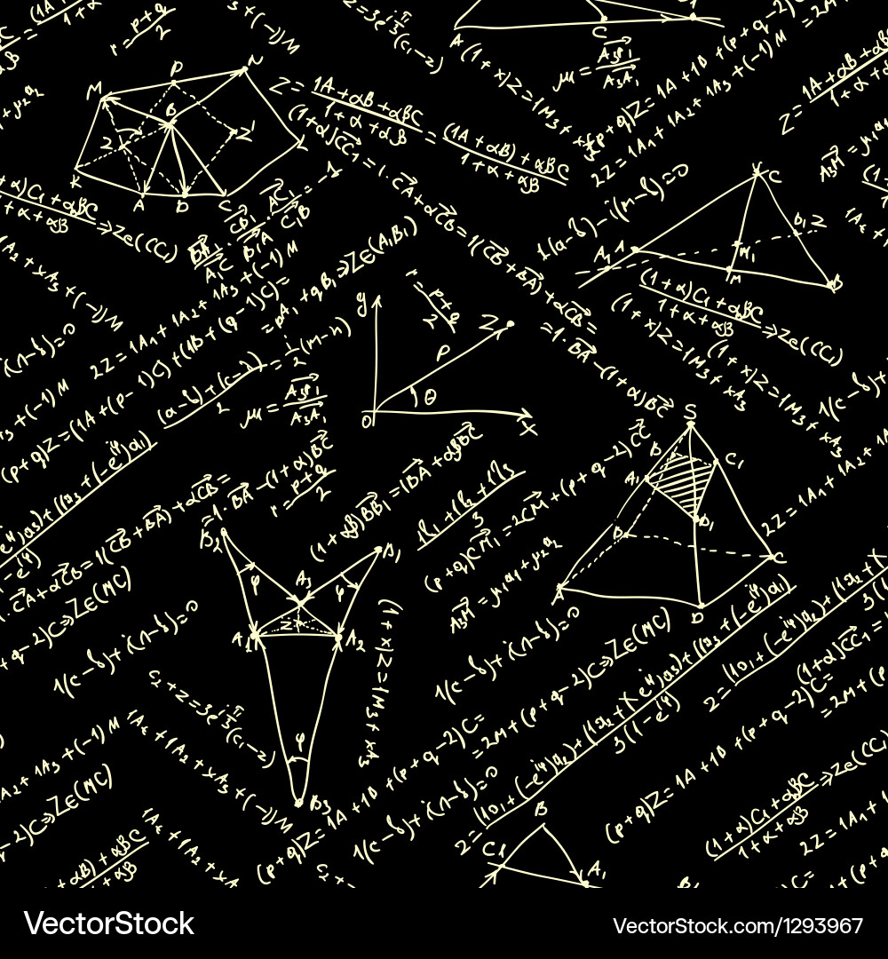 Mathematical Seamless Pattern Vector Image