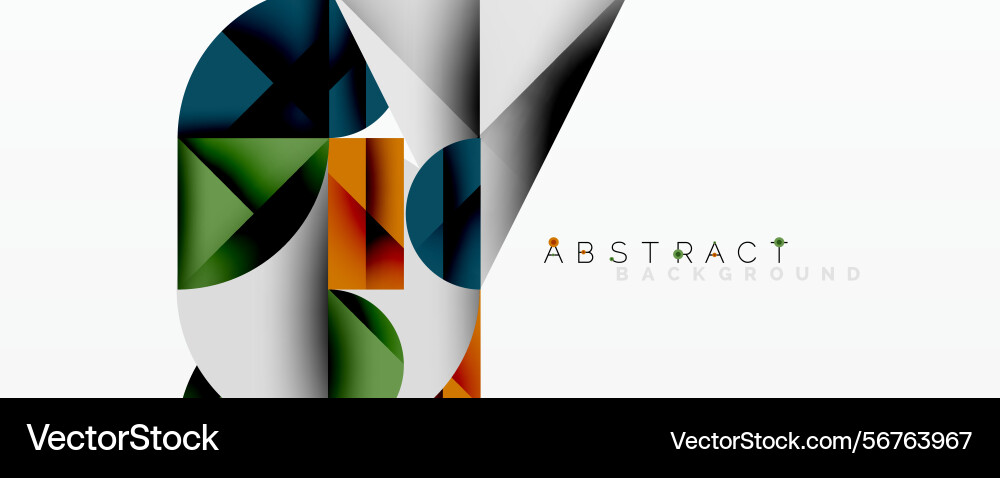 Modern geometric design overlapping shapes create Modern geometric design overlapping shapes create vector image