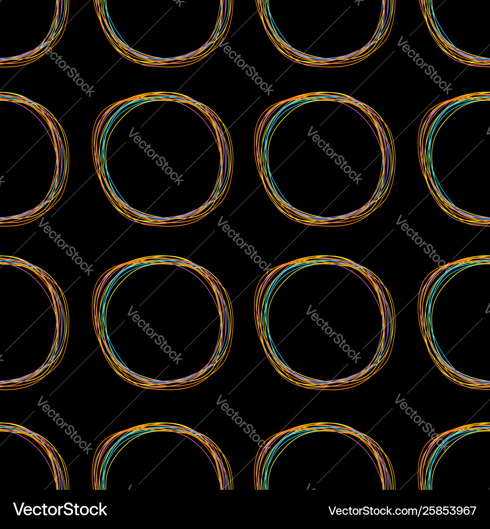 Seamless pattern with colorful line scribble Seamless pattern with colorful line scribble vector image