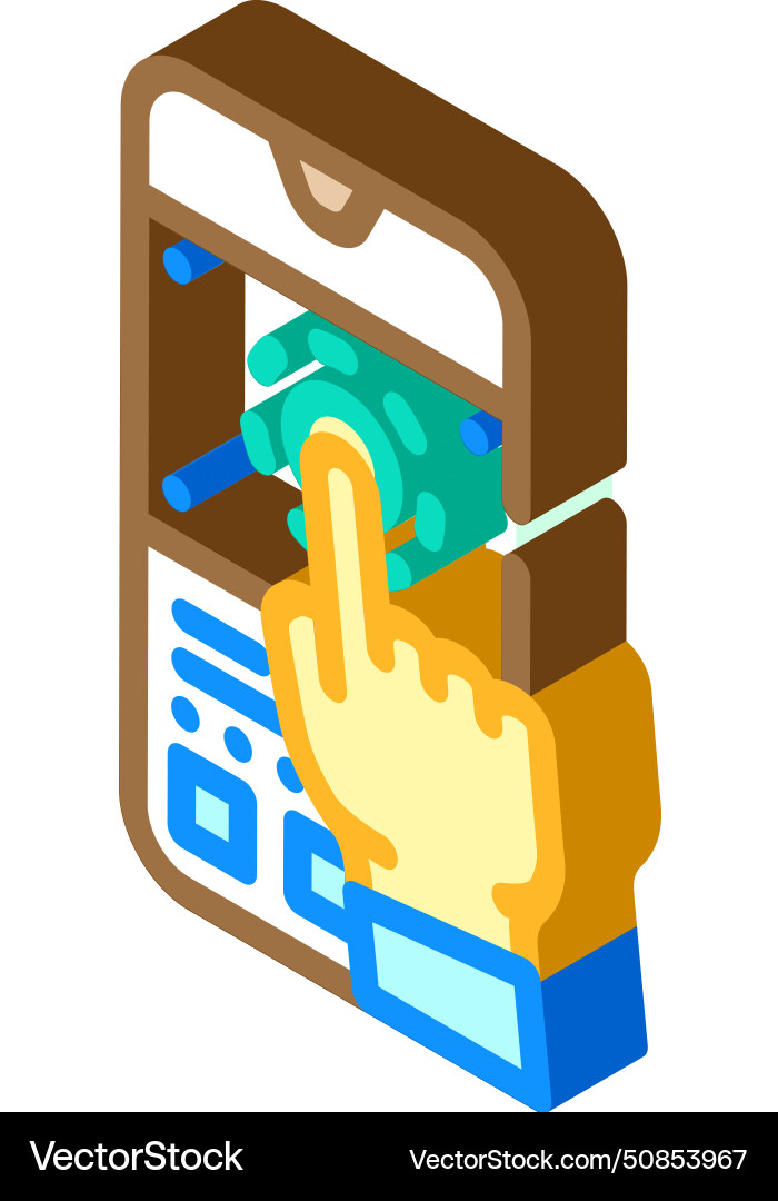 User testing ux ui design isometric icon vector image
