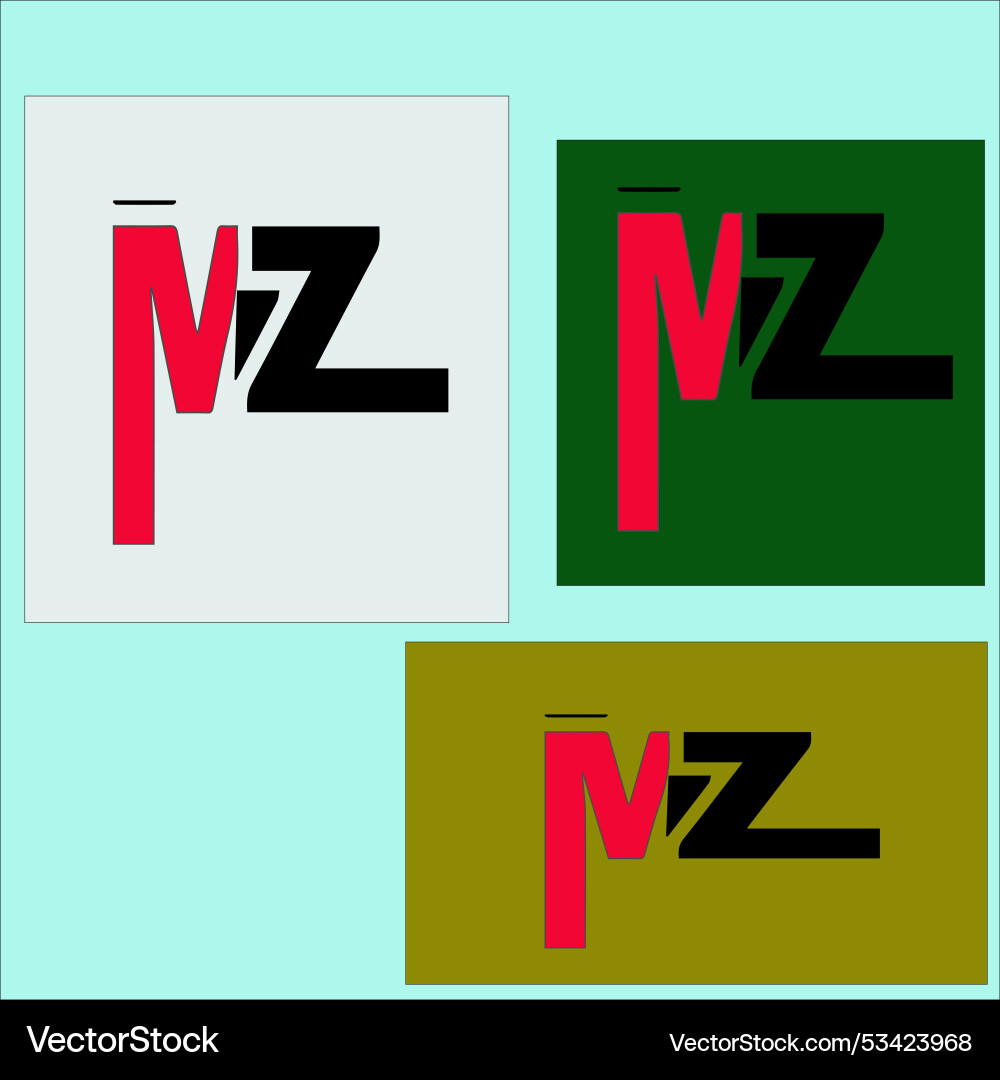 A logo with an attractive shape and color combinat Vector Image