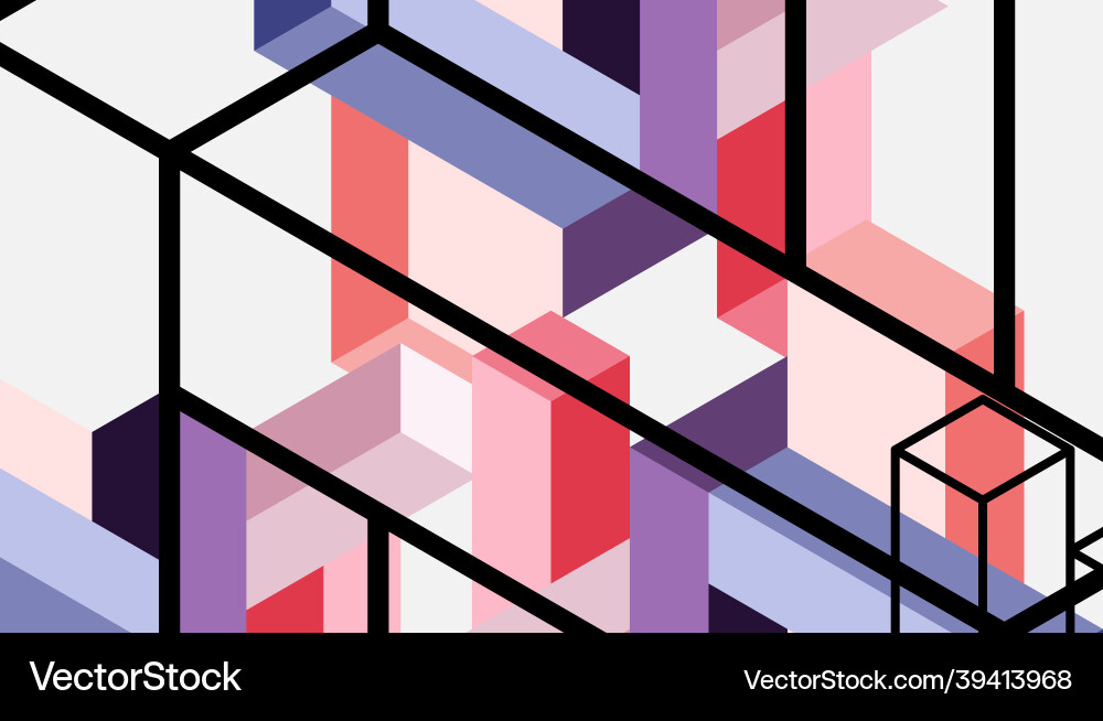 Abstract background 3d cubes cubic elements Abstract background 3d cubes cubic elements vector image