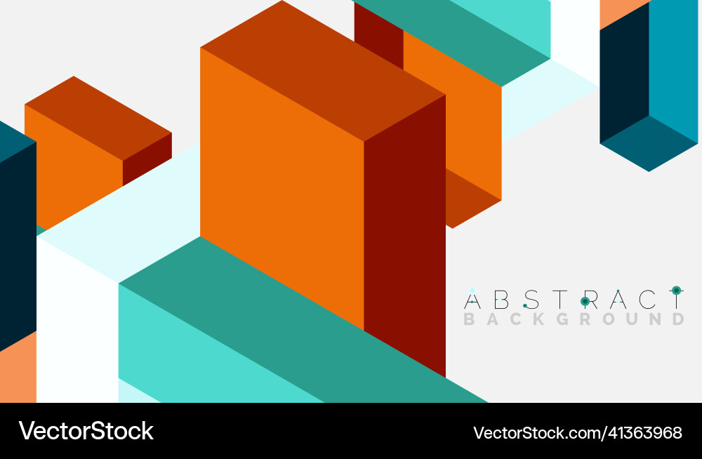 Abstract background 3d cubes cubic elements Abstract background 3d cubes cubic elements vector image