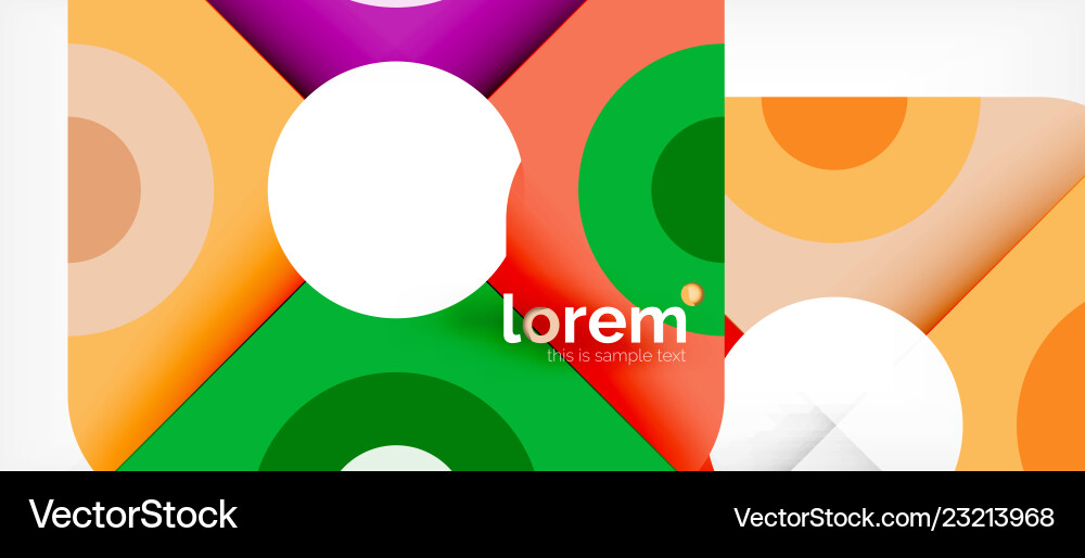 Abstract round elements composition background Vector Image