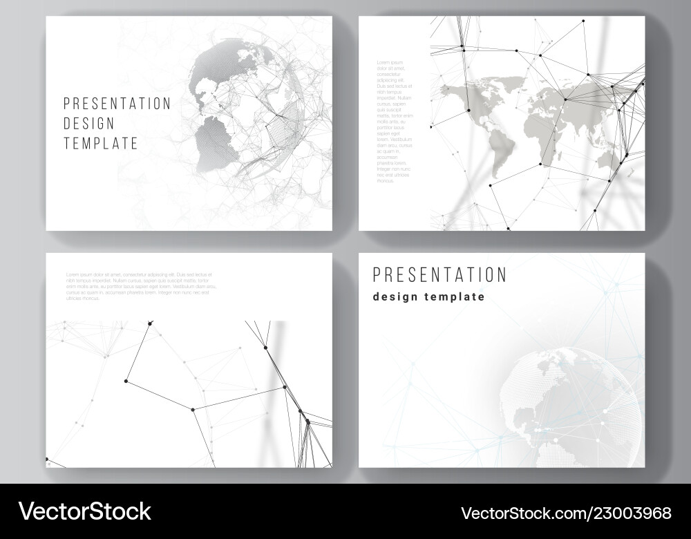 Layout of the presentation slides design vector image