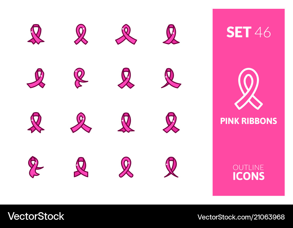Outline color icons set in modern design style Outline color icons set in modern design style vector image
