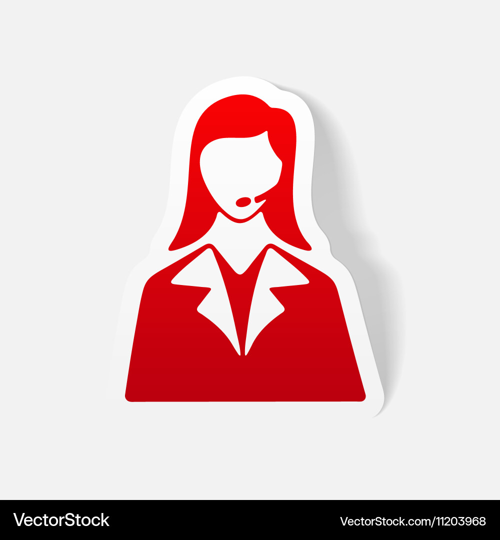 Realistic design element telephone operator Vector Image
