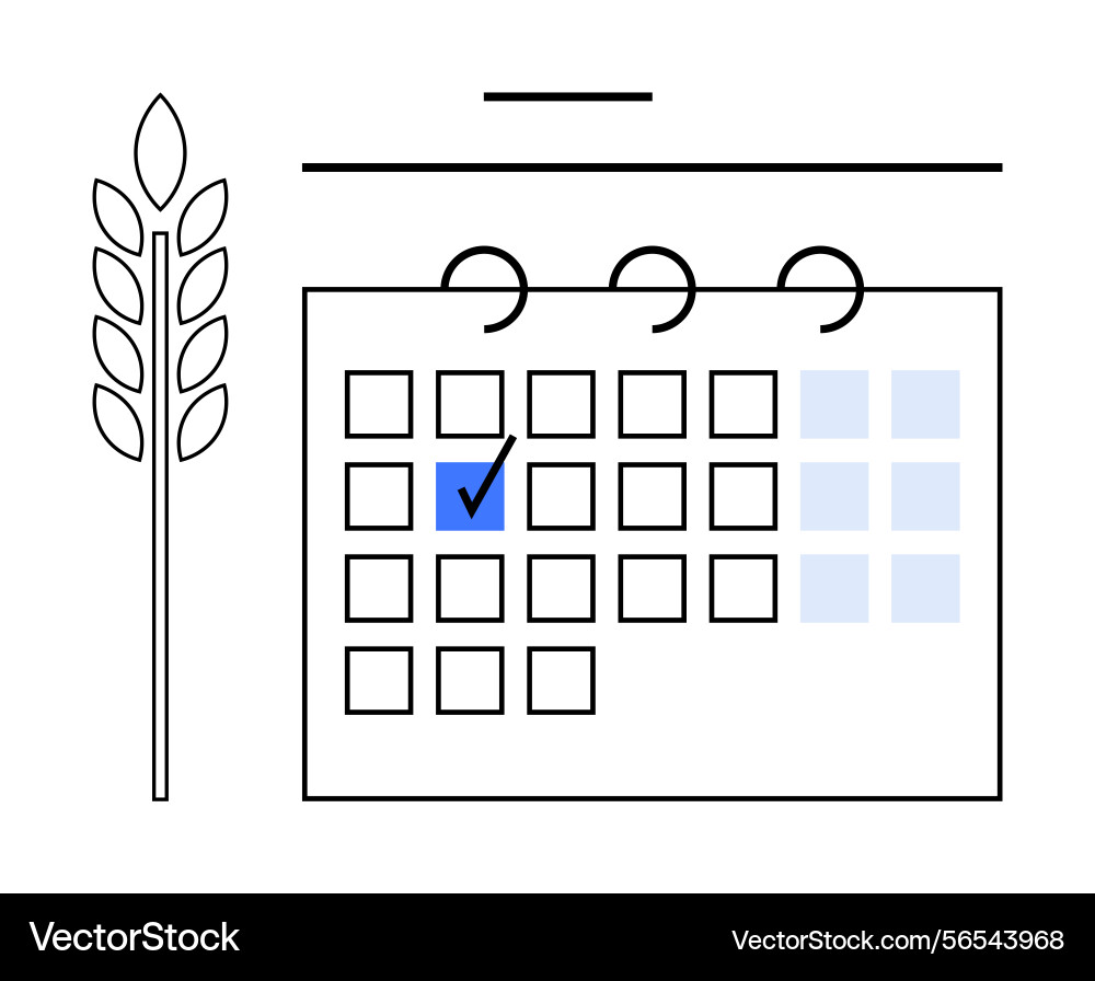 Scheduling and planning concept with calendar Vector Image