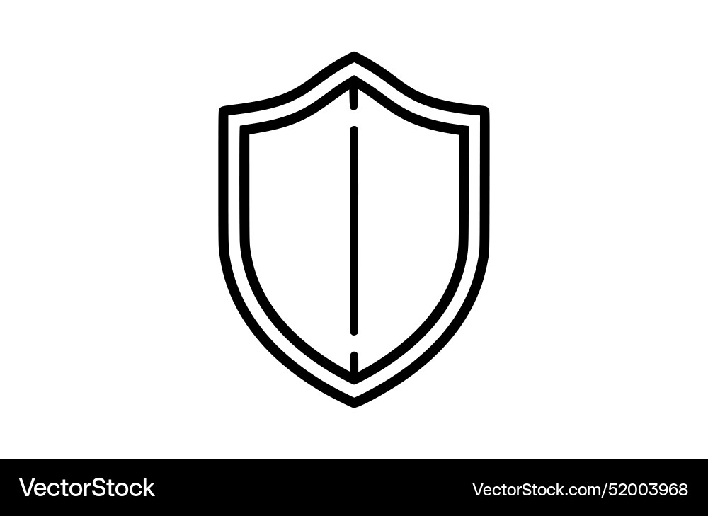 Shield icon flat Vector Image