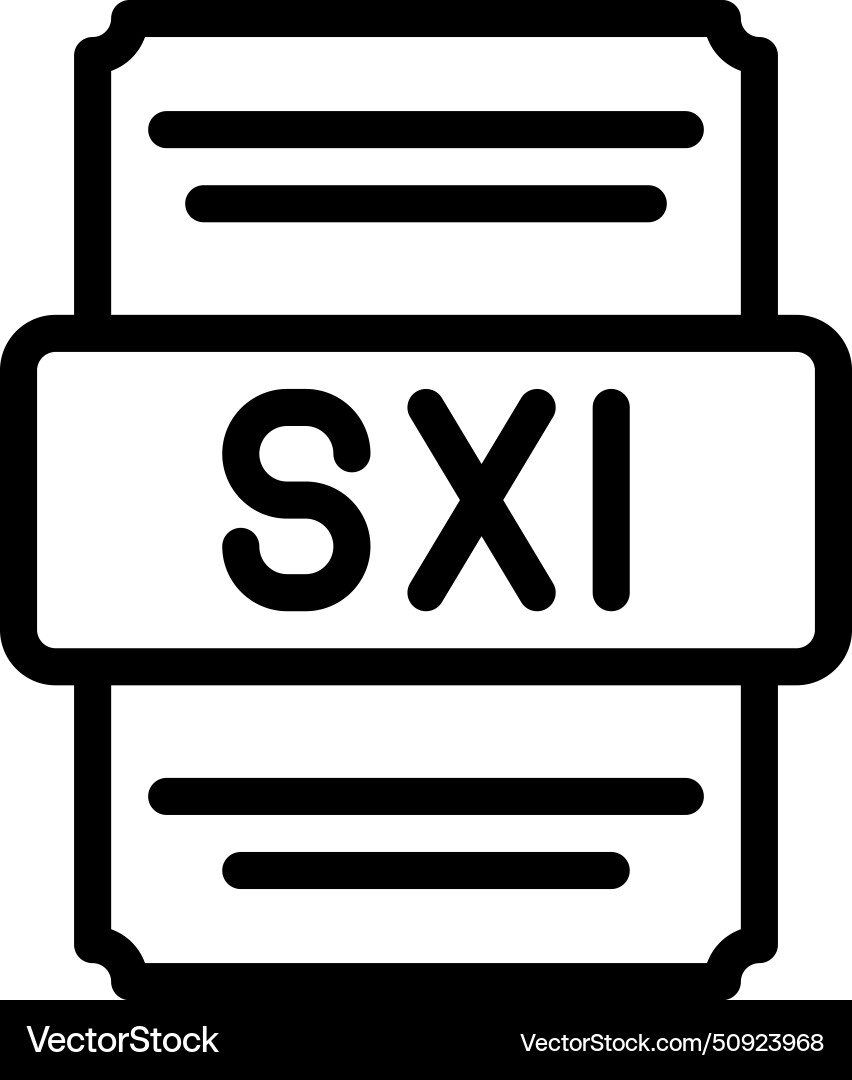 Sxi icons file type spreadsheet files document Sxi icons file type spreadsheet files document vector image