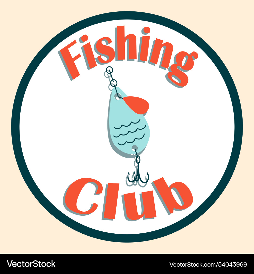 Angeln locken Fischer Club-Ikone Fisch fangen Angeln locken Fischer Club-Ikone Fisch fangen vektorbild