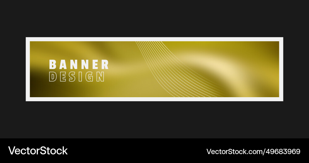 Fluid and wavy blur gradient horizontal banner Vector Image
