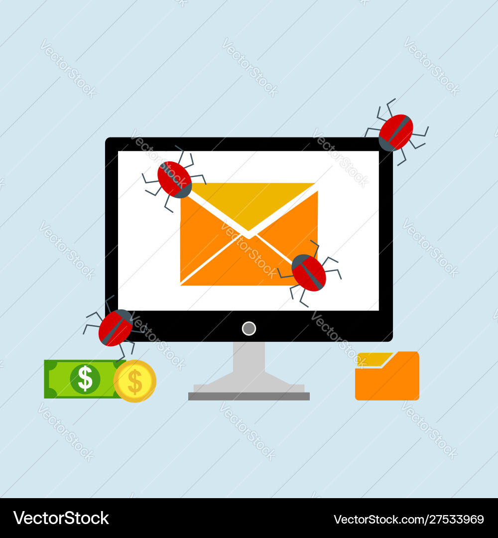 Hacker activity computeralert notification Hacker activity computeralert notification vector image
