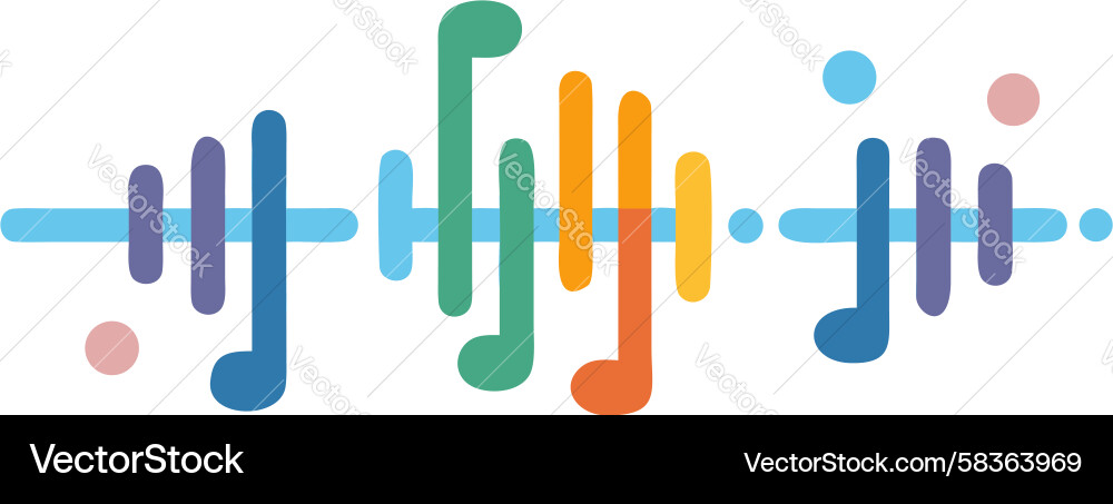 Sound Wave Pattern Vector Image