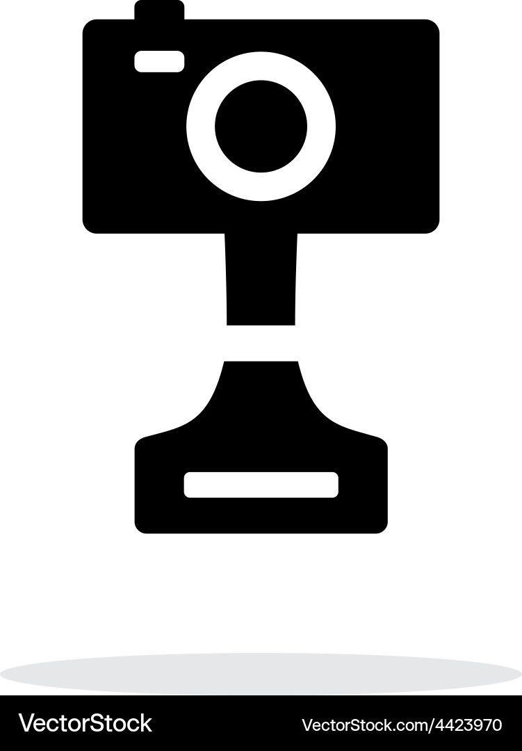 Digital camera simple icon on white background Vector Image