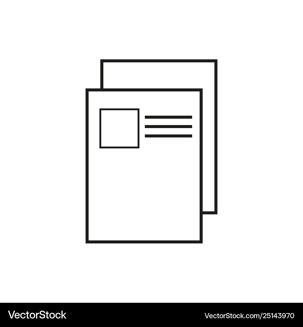 Document icon page file Document icon page file Vector Image