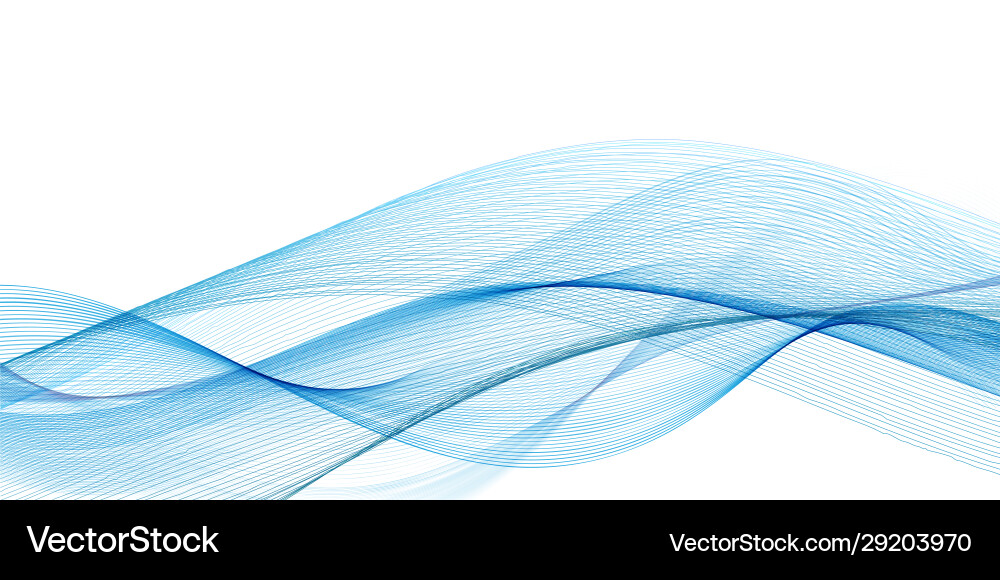 Flowing Abstract Wave Background vector image