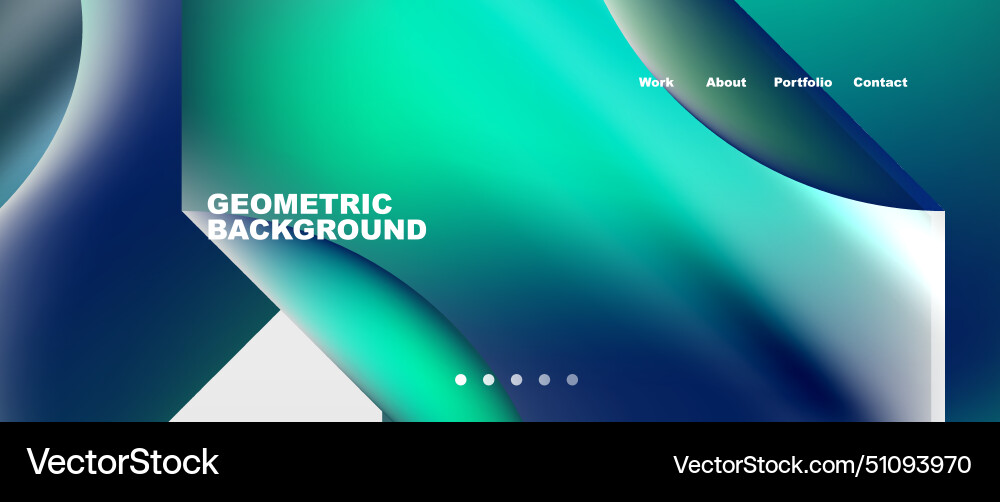 Geometric background with a gradient of azure Vector Image
