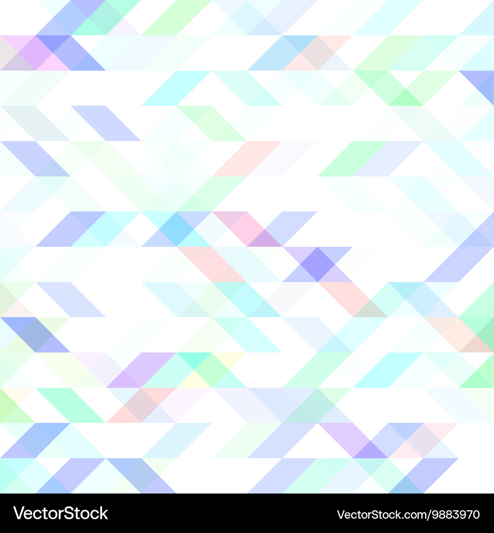 Geometric background with triangles random colors Vector Image