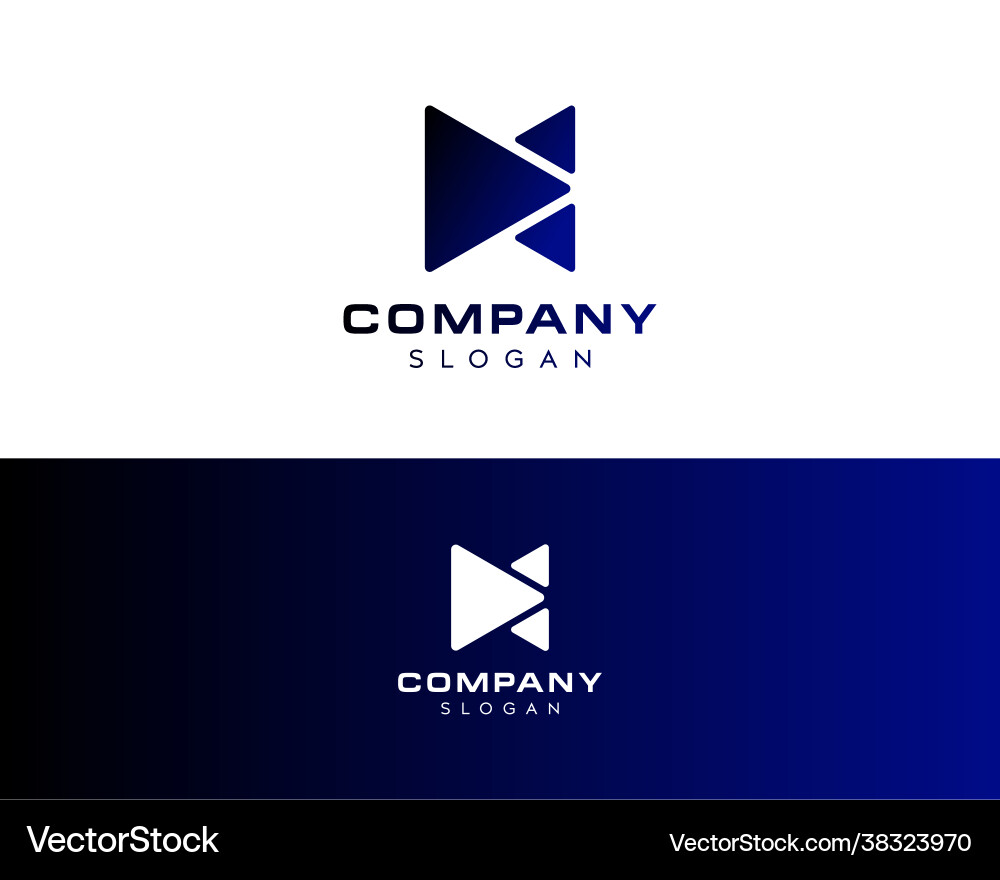 Letter m logo design-media icon design Letter m logo design-media icon design vektorbild