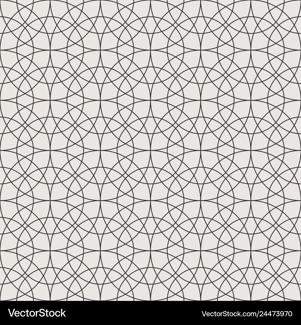 Seamless pattern of circular lines Vector Image