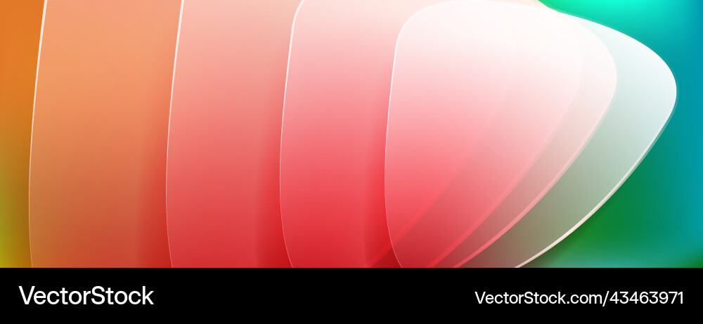 Abstract background of translucent shapes Vector Image