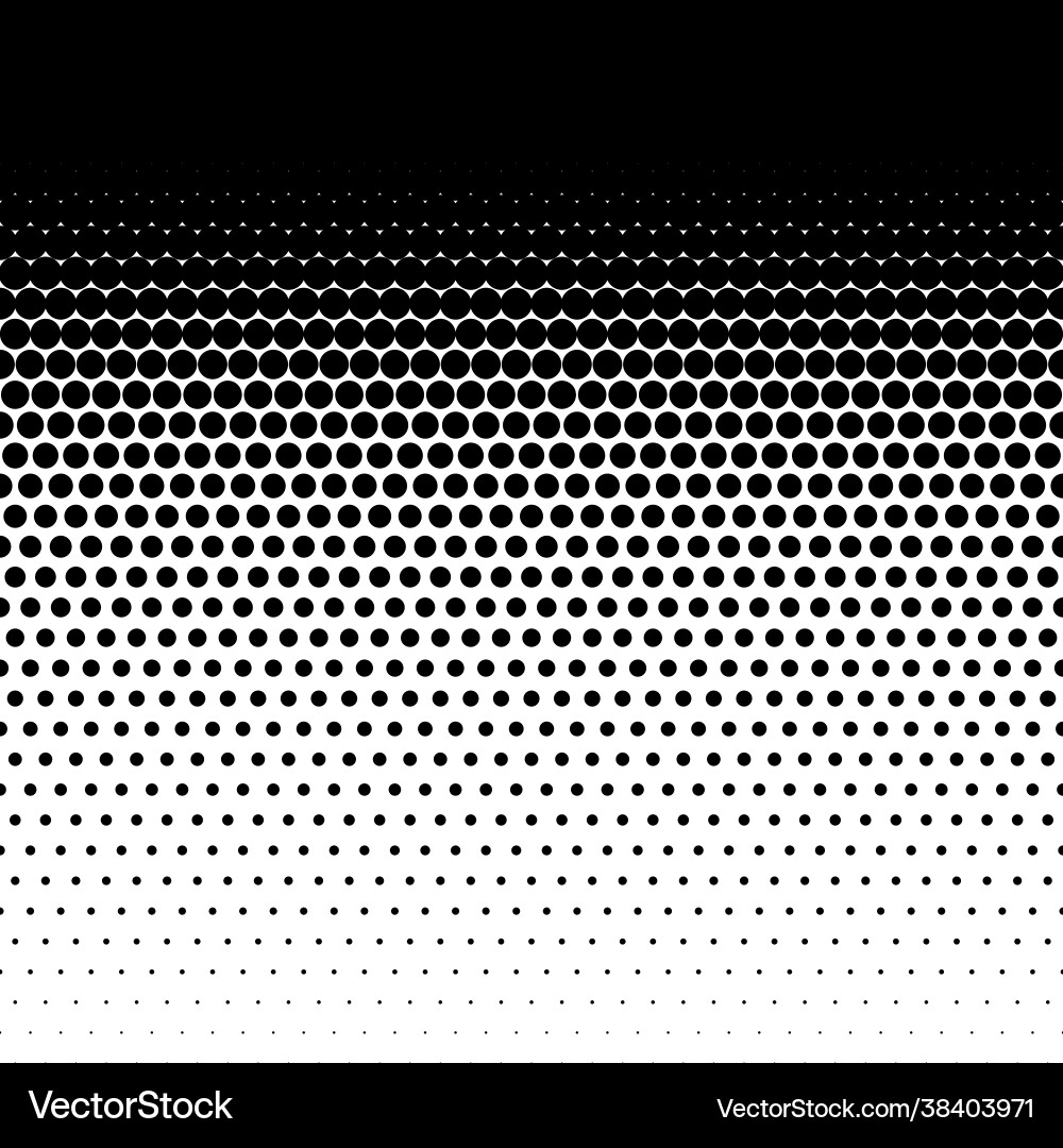 Comic Halftone Dots Fade Pattern Vector Image