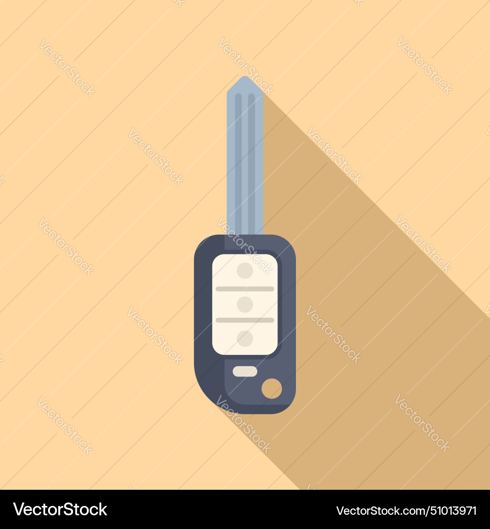 Digital smart key icon flat security Digital smart key icon flat security vector image