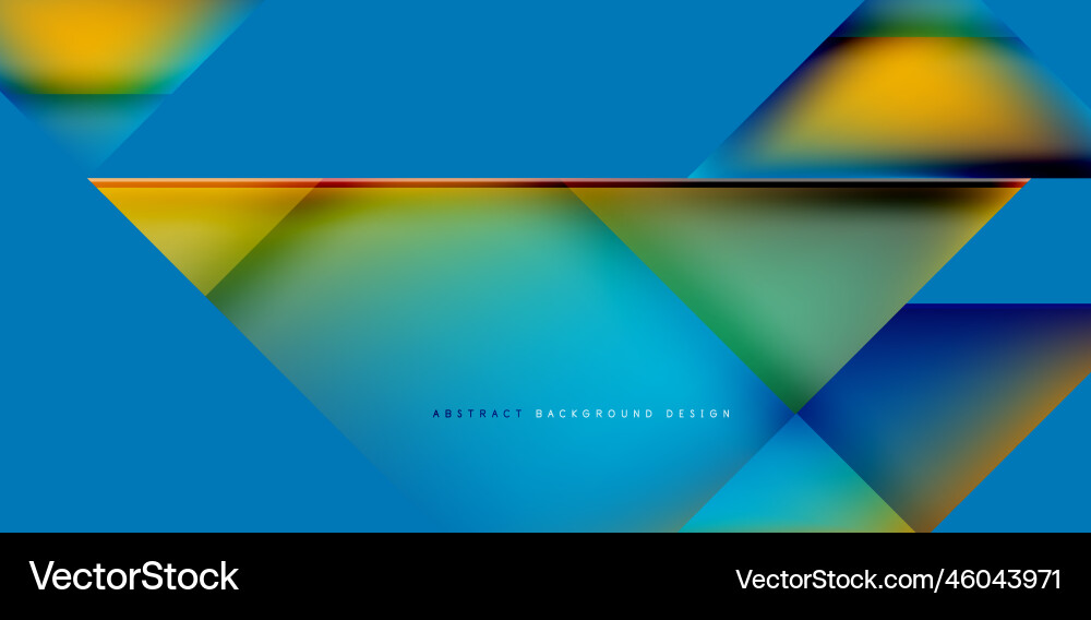 Dynamic triangle design with fluid gradient colors Vector Image