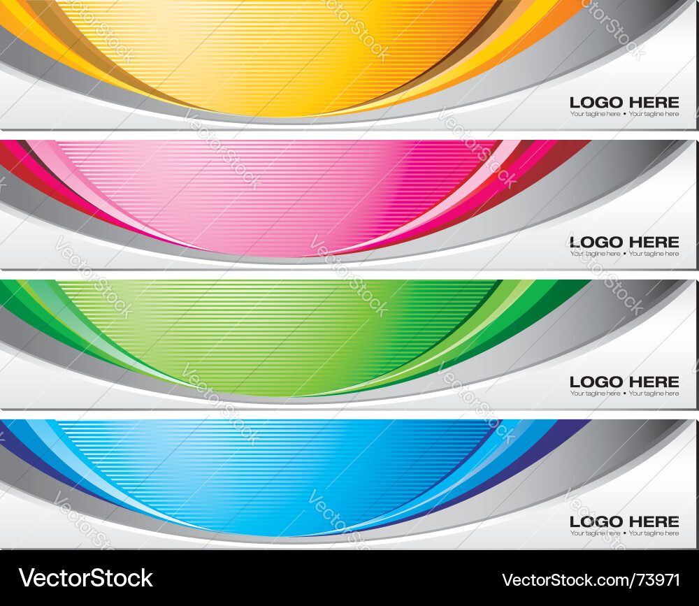 Dynamic Wave Backgrounds vector image