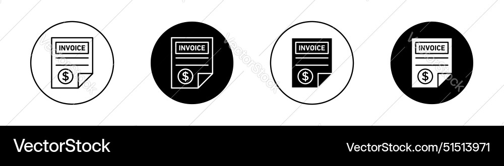 File invoice icon Royalty Free Vector Image - VectorStock