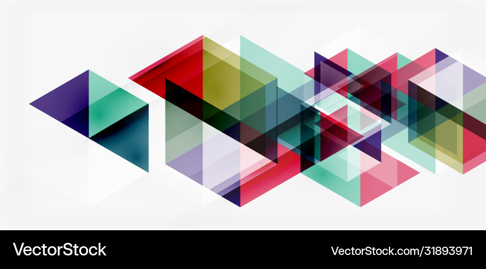 Geometric abstract background mosaic triangle Vector Image