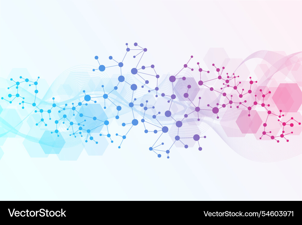 Modern abstract molecules structure for science Modern abstract molecules structure for science vector image