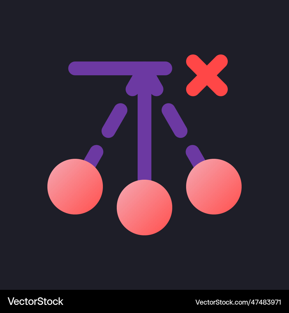 Remove pendulum effect flat gradient fill ui icon Remove pendulum effect flat gradient fill ui icon vector image