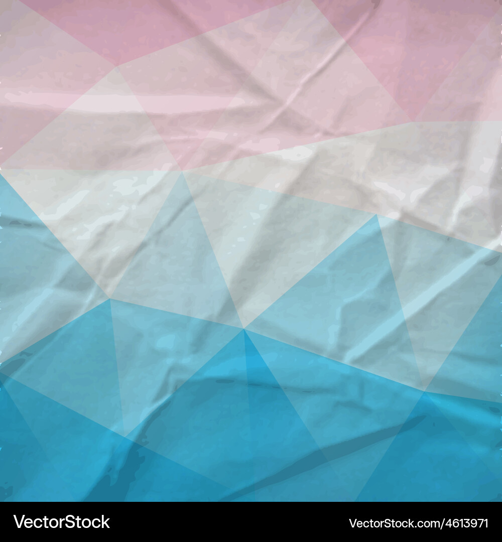 Retro triangle background vector image