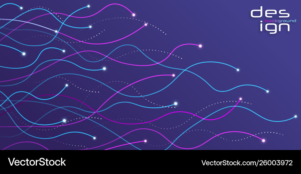Abstract Particle Network vector image