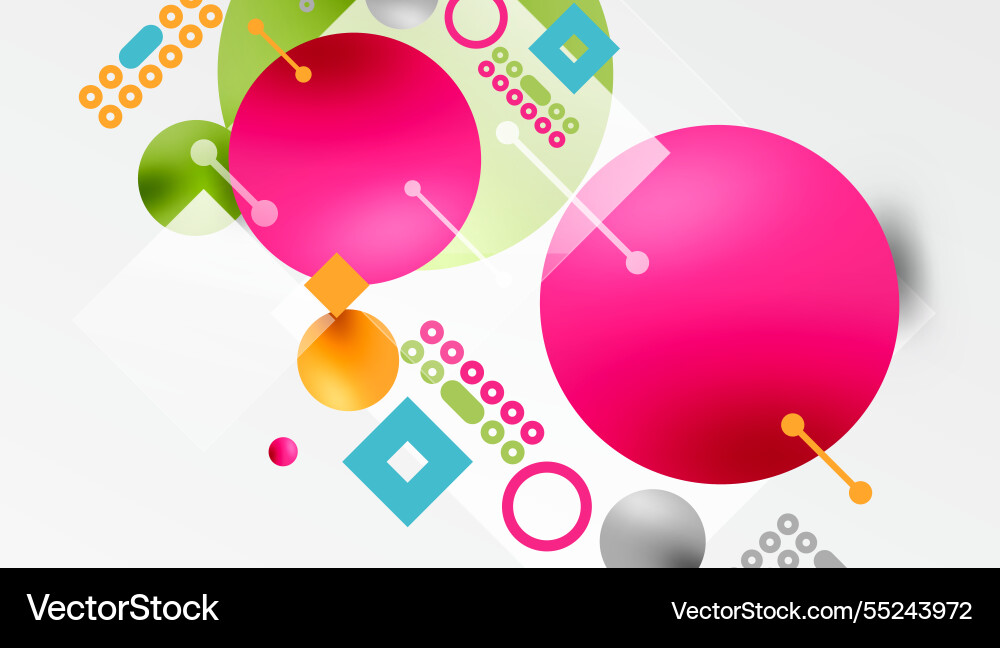 Circles and elements geometric abstract background Circles and elements geometric abstract background Vector Image