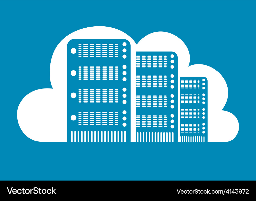 Cloud Computing Icons vector image