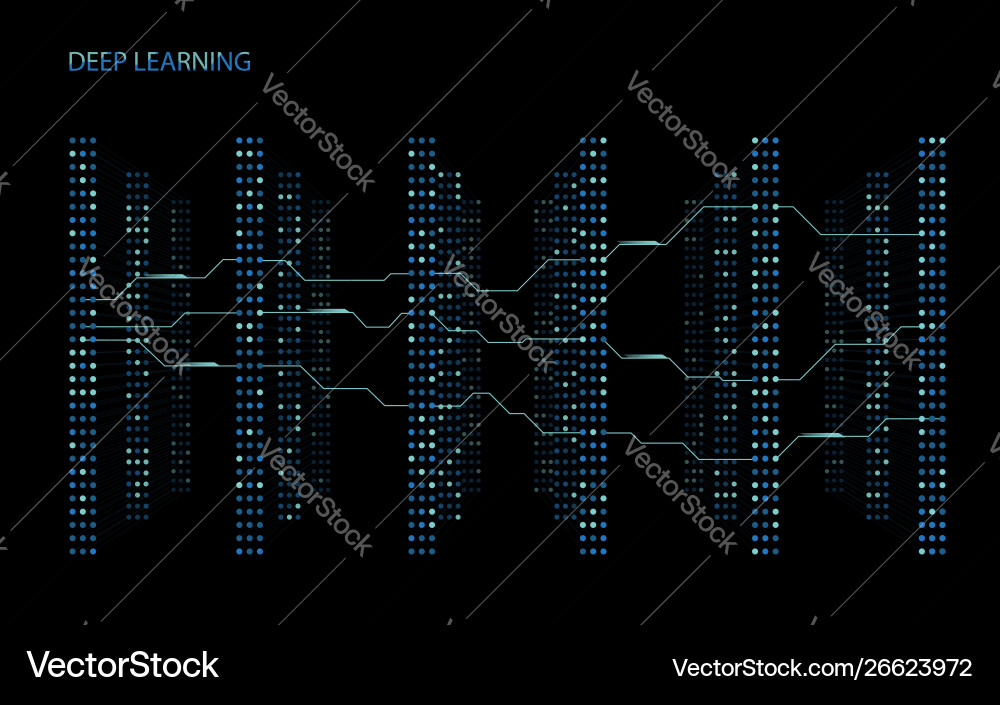 Complex Neural Network vector image