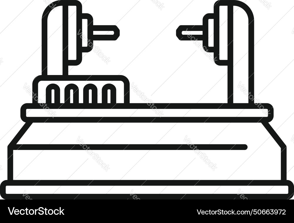 Controller cnc machine icon outline Controller cnc machine icon outline Vector Image