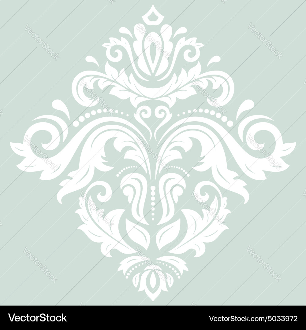 Damask orient pattern vector image