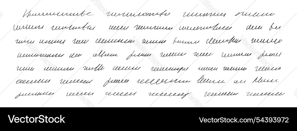 Illegible cursive script message handwritten Illegible cursive script message handwritten vector image