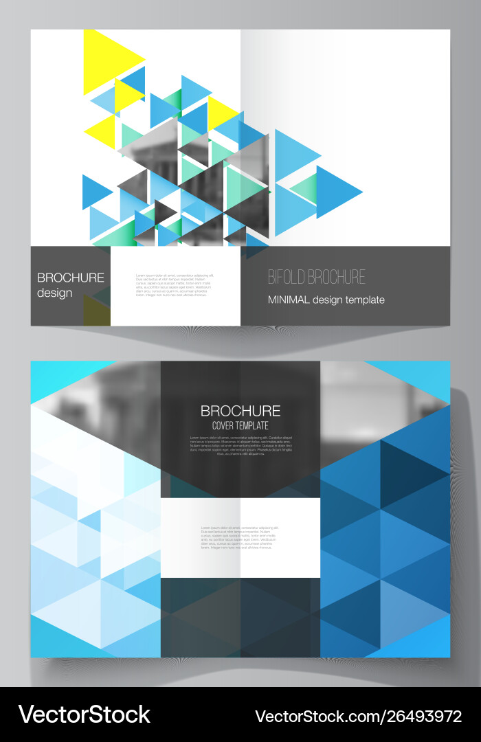Layout two a4 format cover mockups Layout two a4 format cover mockups vector image