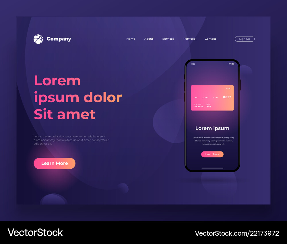 Modern Website Interface Concepts vector image