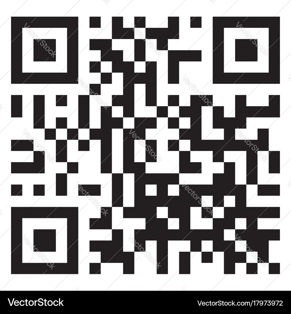 Qr code scan isolated on white background Vector Image