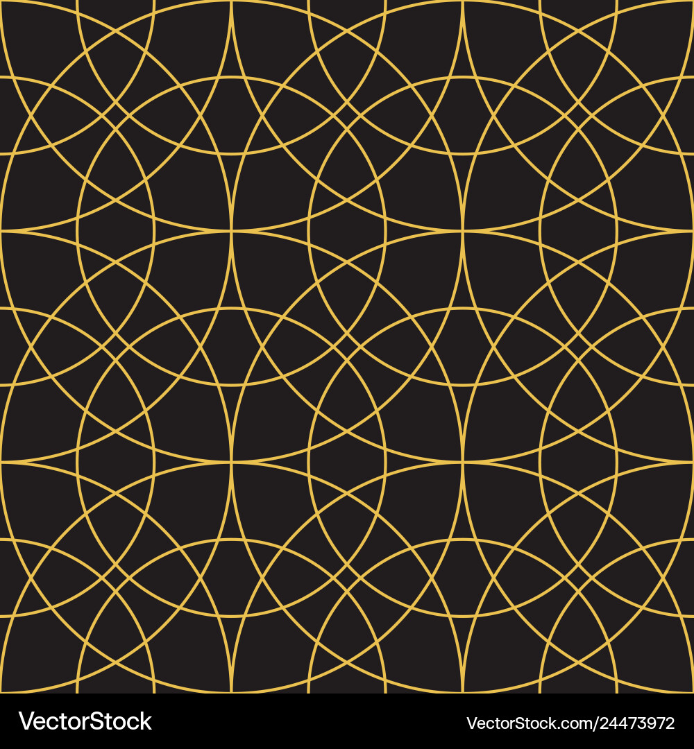 Seamless pattern of circular lines Vector Image