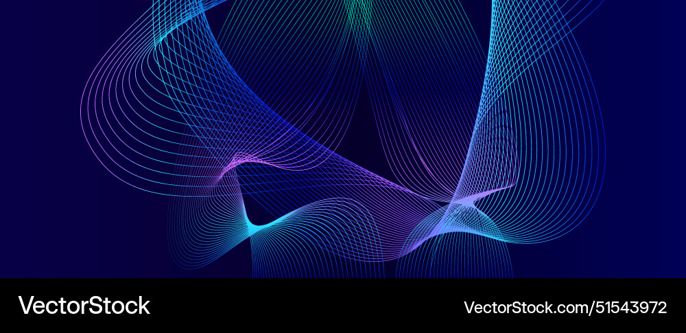 Shapes created with lines in the space Vector Image